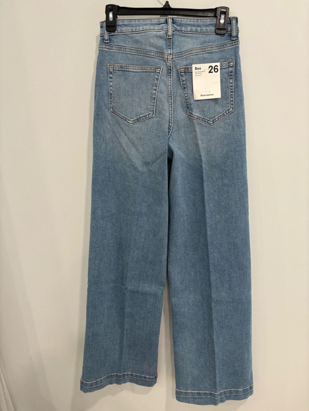 Reformation Bex Super Stretch High Rise Wide Leg Jeans - Picture 5 of 6